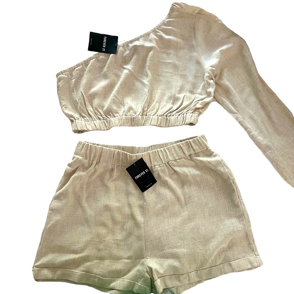 Two piece linen outfit
